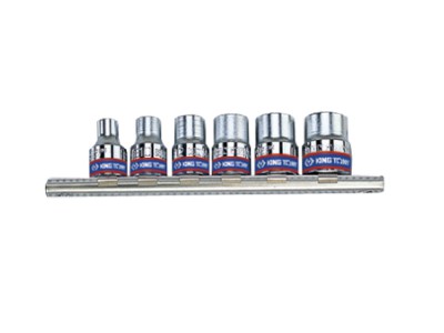 KING TONY Комплект торцевых головок 3/8". TORX. E8-E18. 6 пр.