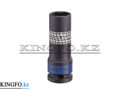 KING TONY Головка торцевая ударная глубокая тонкостенная 1/2", 21 мм.