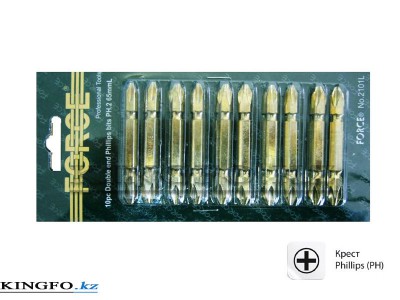 FORCE Набор вставок (бит) PHILIPS PH.2 10 предметов