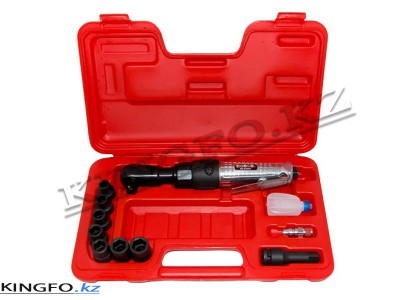 FORCE Трещотка пневматическая 1/2", 81 Нм. в комплекте 11 пр