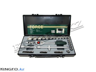 FORCE Набор головок с принадлежностями 42 пр, 1/2"