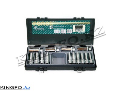 FORCE Набор головок высоких 14 пр, 1/2",10-32 мм.