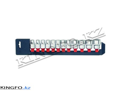 FORCE Набор головок SPLINE 1/2" 10-24 мм, 12 пр на планке