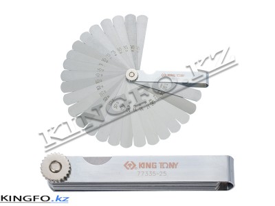 KING TONY Набор щупов для проверки зазоров, 0,04-1 мм, 25 предметов KING TONY 77335-25