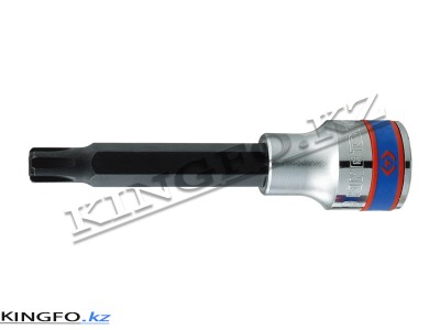 KING TONY Насадка (бита) торцевая 1/2", RIBE, M9, L = 100 мм.