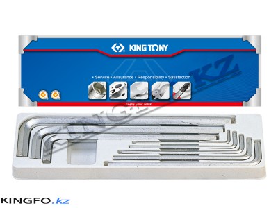 KING TONY Набор Г-образных шестигранников 1/8"-9/16", 8 пр.