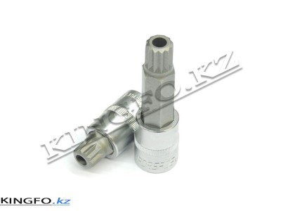 FORCE 1/2" насадка бита SPLINE 100 мм M16 (секретка) FORCE 1/2" насадка бита SPLINE 100 мм M16 (секретка)