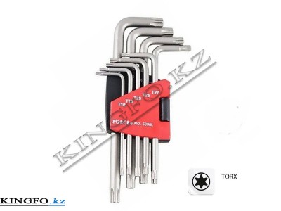 FORCE Набор Г-образных ключей TORX, T10-T50, 9 пр.