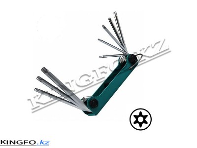 FORCE Набор Г-образных ключей TORX T9H-T40H, 8 шт.