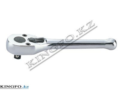KING TONY Трещотка с флажковым переключением укороченная, 32 зубца 1/4" mini