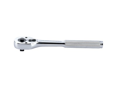 KING TONY 3761-08F Трещотка 3/8", 200 мм, 32 зубца, флажковая с кнопкой