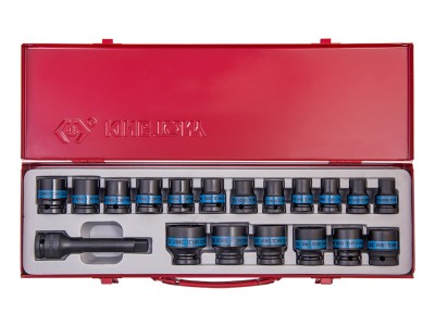 KING TONY 4419MP Набор ударных торцевых головок 1/2", 19 пр
