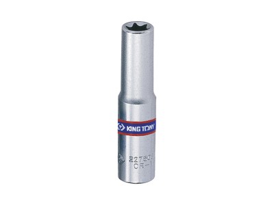 KING TONY Головка торцевая высокая TORX E-профиль 1/4", Е-8 KING TONY Головка торцевая высокая TORX E-профиль 1/4", Е-8