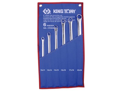 KING TONY 1F06MRN Набор накидных удлиненных ключей 6 пр KING TONY 1F06MRN Набор накидных удлиненных ключей 6 пр