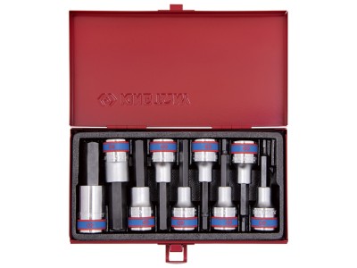 KING TONY 4120PR Набор торцевых насадок 1/2" HEX 4-17 мм 9 пр KING TONY 4120PR Набор торцевых насадок 1/2" HEX 4-17 мм 9 пр