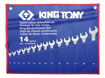 KING TONY 1215MRN01 Набор комбинированных ключей 14 пр KING TONY 1215MRN01 Набор комбинированных ключей 14 пр
