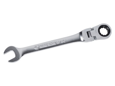 KING TONY Ключ трещоточный комбинированный с шарниром 19 мм. King Tony 3730-19M